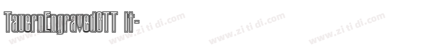 TauernEngravedCTT It字体转换